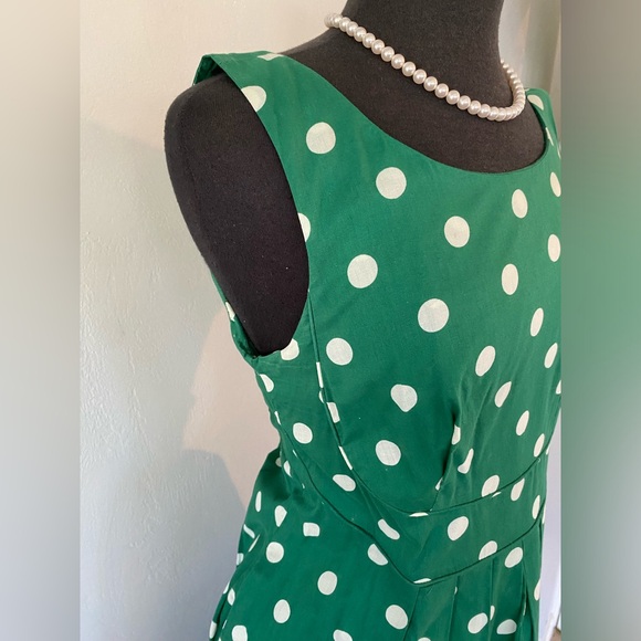 💚 EMILY and FIN POLKA DOT SWING COTTON RETRO PRETTY DRESS - Picture 4 of 10